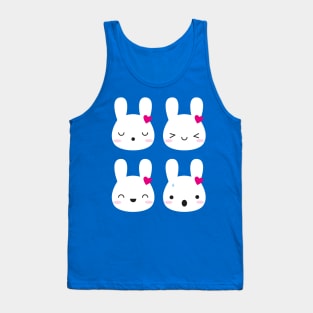 Kawaii Bunny Emotions Tank Top